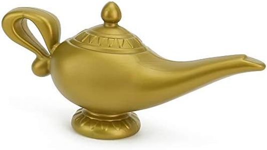 Skeleteen Arabian Genie Oil Lamp - Aladdin's Gold Magic Genie Lamp Costume Accessory - 1 Piece