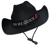 The Dragons Den Kiss Me Quick Hat Blackpool Great British Seaside Novelty Cowboy Hat [One Size]