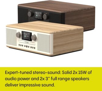 Pure Classic C-D6 Music System – Black Stereo Audio System