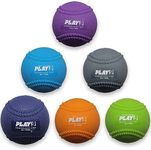 SHOP PLAY 9 | Plyoball Weighted Ball Baseball Set (with Seams) Set of 6 for Pitching and Velocity Training