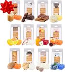 D'Eco Fall & Winter Desserts Wax Melts - 12 Ct Variety Pack - Long Lasting Scented Tarts for Wax Warmers - Pumpkin Spice, Cinnamon, Caramel, Apple Cider, Hot Cocoa - Holiday Xmas Must Have Gift Set