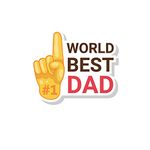 woopme World Best Dad Quotes Stickers for Laptop Boys Girls Motivational Programmers Car Bicycle Luggage Bag Notebook Water Bottles Guitar Printed Wall Funny Vinyl Decals Mini Sticker(Multicolored)