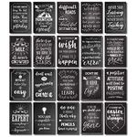 20-Pack Motivational Posters in Chalkboard Design, Inspirational, Positive Quotes for School Classroom Wall Decoration Sign, Growth Mindset Posters, Teacher Supplies, Bulletin Boards,, 33 x 48 cm