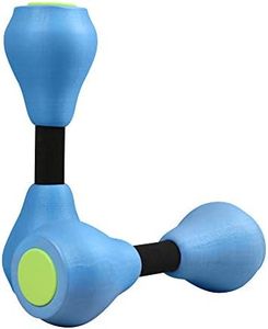 VIDELLY 2 Pieces Water Dumbbells Aquatic Exercise Dumbbells Pool Fitness Water Aerobic Exercise Foam Dumbbells Pool Resistance Sports EVA Foam Dumbbell Set Water Fitness Equipment for Weight Loss (Blue)