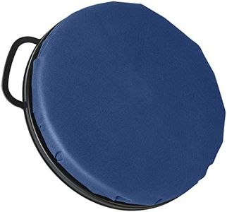 Foxtune 360-Degree Swivel Bucket Seat, 5 Gallon Bucket Lid, Spin Bucket Seat Cushion, Silent, Comfortable, Water-Resistant, for Fishing, Gardening, Hunting and Camping (Dark Blue)