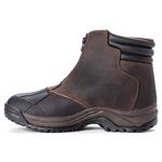 Propet Mens Blizzard Mid Zip Snow Casual Boots Ankle - Brown, Brown, 11 XX-Wide