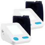 Blood Pressure Cuff Wrist - (Pack of 2) Blood Pressure Monitor and Portable Fully Automatic BP Machine Band with Large Backlit LCD Display for Fast Accurate Reading