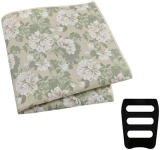 GHTIYLP Floral Pocket Squares for Men with Holder Printed Flower Mens Handkerchief Cotton Suit Pocket Hanky for Wedding