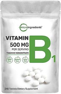 Micro Ingredients Vitamin B1 500mg Per Serving, 240 Tablets | Vitamin B1 Thiamine Supplement, Essential B Vitamins | Supports Metabolism & Healthy Nervous System | Non-GMO, Easy to Swallow