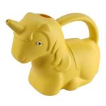 Garden Tales Magical Plastic Unicorn Watering Can - 2 Litre Capacity | Fun and Functional Garden Accessory for Kids | Durable and Whimsical Design - Yellow.