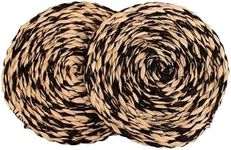 KAZI Essentials Boho Round Woven Tr