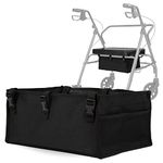 Vive Rollator Accessories Bag - Under Seat Rollator Walker Basket for Seniors - Extra Large - Underseat Pouch Tote for Rolling Walkers - with Reinforced Liner to Prevent Sagging
