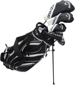 Callaway Mens Left Hand Golf Set Regular Flex Complete Clubs Driver, Fairway Wood, Hybrid, Irons, Putter, Stand Bag LH