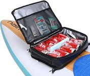 Haimont Waterproof Insulated Cooler Bag Paddle Board Accessories Cooler Sup Deck Coolers for Stand-Up Paddleboard, (Black, 10 Can)