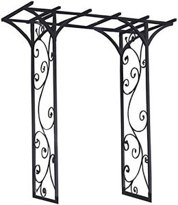 Panacea 89087 Black Garden Arbor 84 by76 by 26 Foot
