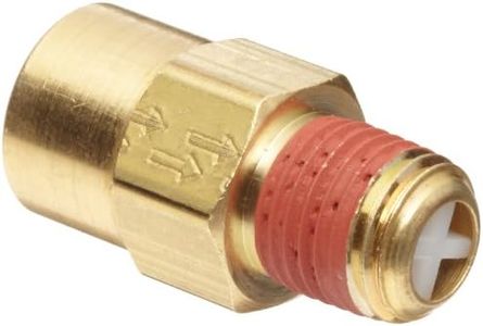 Control Devices P2525-1WA Brass Ball Check Valve, 1/4" NPT Female x NPT Male