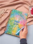 Doodle Undated Daily Planner | A5 Hard Cover | Wiro Bound | 192 Ruled Pages | 80 GSM | Lay Flat Design | Metal Corners | Plan your day, To do List- (Bring it on)