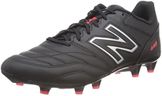 New Balance Men's 442 Team Fg V2 Soccer Shoe, Black/White/Red, 8 Wide