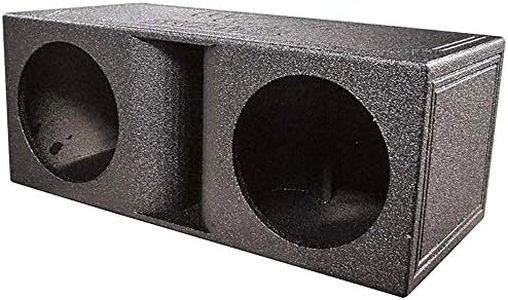 Q Power QBomb Dual Vented Horn Ported Subwoofer Box Finished with Bed Liner