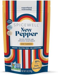 Spicewell New Pepper Pouch - Ayurvedic Black Pepper with Turmeric & 21 Plant-Based Vitamins and Minerals - Fine Ground, Fresh Cracked Flavor, 5oz