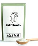 Minimal Agar Agar Powder (China Grass Powder) 50g Professional-Grade Plant-Based Gelatin Alternative, Ideal for Veg Jelly and Vegan Cheese)