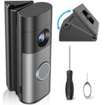 Doorbell Angle Mount for Ring Battery Doorbell/Plus/Pro(new model-2026 Release) & Wired Doorbell/Pro/Plus, 35-55° Adjustable Corner Mounting Bracket, Wedge Kit Left/Right Door Holder for House