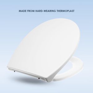 AQUALONA Thermoplastic Toilet Seat – White