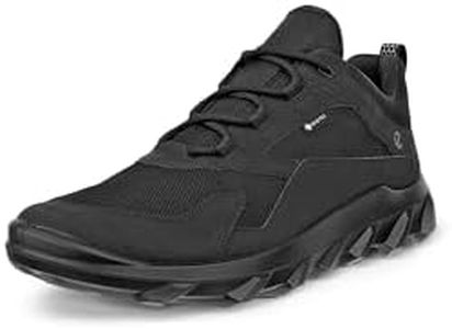 ECCO Men's MX Low Nubuck Outdoor Sneaker, Black/Black, EU 46/US 12-12.5