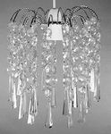 Chandelier Style Ceiling Light Shade Droplet Pendant Acrylic Crystal Bead Luxury (Ely Pendant Clear)