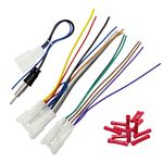 Radio Wiring Harness Kit for Compatible with Toyota Camry Corolla RAV4 4Runner Highlander Prius, Aftermarket Radio Stereo Wire Harness with Antenna Adapter Car Stereo Power Speaker Wire Harness