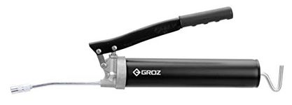 GROZ Lever Grease Gun with Automatic Air Bleeder Valve| Ideal for Automotive, Industrial and Agricultural Applications |Durable| Discharge upto 1 gm/stroke | Pressure upto 6,000 PSI| V1R/BL/B