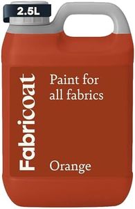 Fabricoat - Fabric Paint for Furniture - 85 oz / 2.5L Orange - Restore or Change the Color of Couches, Chairs, Upholstery, Soft Furnishings, Car Interiors, Clothing, & Footwear