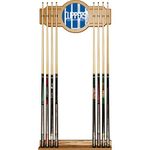 Trademark Gameroom NBA6000-LAC2 NBA Cue Rack with Mirror - Fade - Los Angeles Clippers