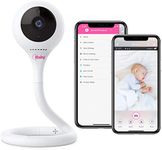 iBaby M2C WiFi Baby Monitor Camera with FHD Audio 1080P with Night Vision Wall Mount Kit Included 2021 Updated Video Audio Quality with Motion Crying Alerts, White