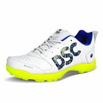 DSC Men's Beamer Cricket Shoes, Size 4 UK (Fluro Yellow-White)