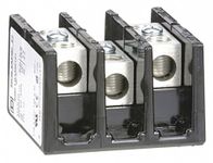 Square D Power Distribution Block, 175 Max. Amps, Number of Poles: 3, Primary Wire Range (AWG): 14 to 2/0 AWG