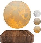 Citaaz Levitating Moon Lamp Moon Light - Magnetic Floating Moon Lamp Spinning Luna Night Light with 3 Color Modes-Fun Home Office Decor Desk Cool Tech Gadgets, Unique Lamps Gift