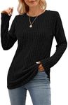 WNEEDU Long Sleeve Loose Pullover S