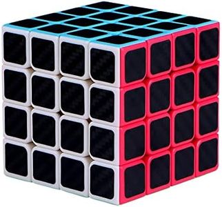 MAGIC SELECT Magic Cube 4x4 Pack Meilong Moyu Cubing Classroom Non-Slip Carbon Fiber with Faster Spin, Easy and Smooth, 3D Puzzle, Beginners and Professionals