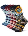 PULlOU Thermal Socks Merino Wool Socks for Men Women Breathable Winter Warm Thick Socks for Work, Hiking, Running, Skiing and Outdoor Sports, 3 Pairs