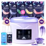 Bella Verde Waxing Kit - Home Wax Kit for Women and Men - Wax Warmer with LED display - for Brazilian Body Legs Eyebrows Face Lips Armpits