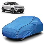 Autofy BlueTech-Black Piping 100% Waterproof Car Cover for Mahindra XUV300 [Year 2019 Onwards] - Dust & UV Proof Car Cover with Soft Cotton Flock Layer Inside for Paint Protection