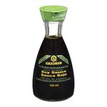 Kikkoman Less Sodium Soy Sauce Dispenser - All Purpose Seasoning - Traditionally Brewed Less Sodium Soy Sauce with the Same Great Flavor in an Easy-Pour Dispenser - 148 mL