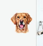 GADGETSWRAP Golden Retriever Dog Wall Sticker for Home Office Wall Decoration Vinyl Decal Sticker