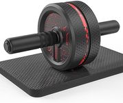 PROIRON Ultra-Wide Ab Roller, Basic, Anti Slip Rubber, 1.4 kg, ABDOMINAL EXERCISER for Core Strength Training, Portable, Sculpts Abdominals & Back Muscles