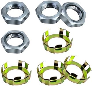 Vanshly，6-191 & 6-190 Trailer Wheel Axle Nuts and Retainers Compatible With 2K To 8K Dexter Axle