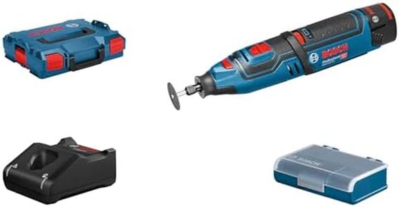 Bosch Professional 12V System GRO 12 V-35 Cordless Rotary Multi-Tool with 1x 12V 2.0 Ah Lithium-Ion Batteries)