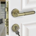 Plantex Premium Door Lock with 3 Years of Warranty/Main Door Lock for Home/Mortise Lock for Door - Main Door Lock Set ((Brass Antique)