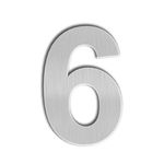 QT Modern House Number - SUPER LARGE 12 Inch - Brushed Stainless Steel (Number 6 Six / 9 Nine), Floating Appearance, Easy to install and made of solid 304