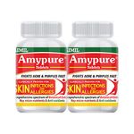 AIMIL Amypure Tablets - 100 Tablets (Pack of 2) | Ayurvedic Blood Purifier | For Bacterial & Fungal Skin Infections and Allergies